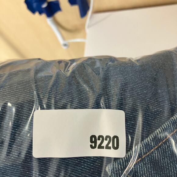 Wrangler Hero Denim Jacket Mens L Blue Jean Button-Up Vintage Classic Trucker - Picture 9 of 9